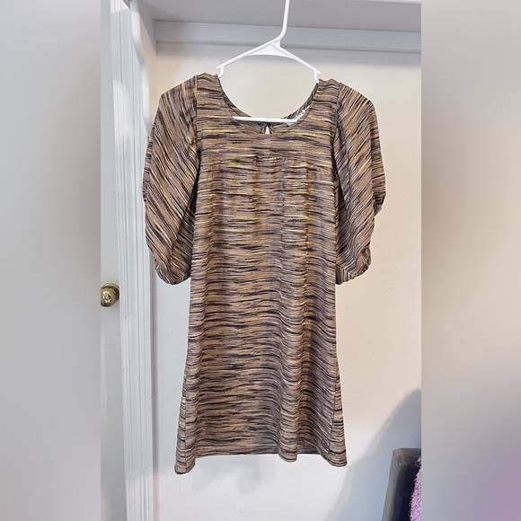 FINAL PRICE Christopher Deane Bubble Sleeve Shift Dress - Picture 1 of 7